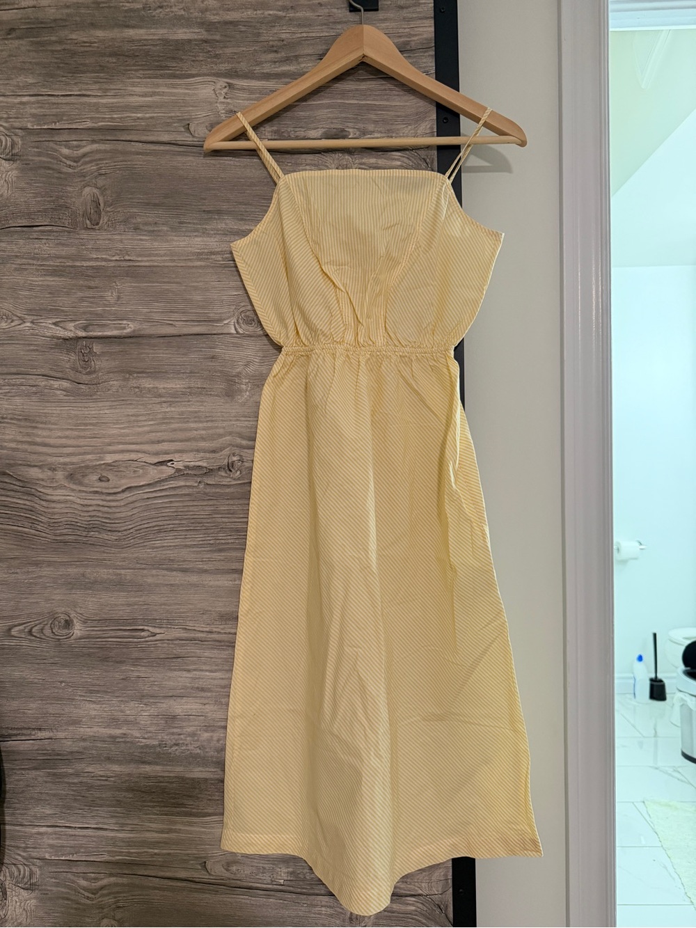 Women's Yellow Striped Sundress